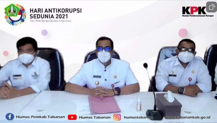 podiumnews.com-Dukung Program KPK: Bupati Tabanan Hadiri Seminar Peringatan Hari Anti Korupsi